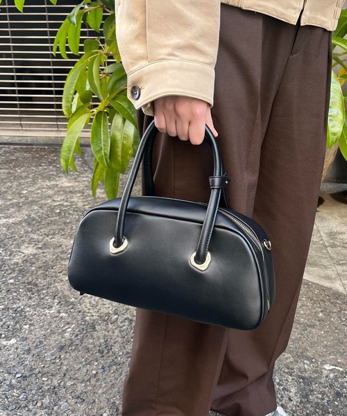 セール】LE VERNIS(ル・ベルニ)Eyelet wide boston（ボストンバッグ