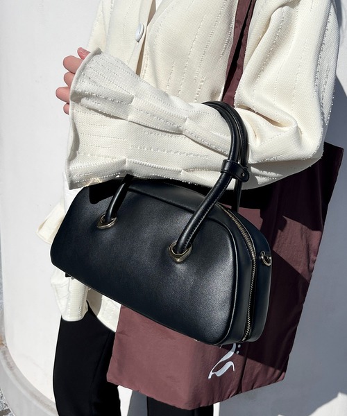 セール】LE VERNIS(ル・ベルニ)Eyelet wide boston（ボストンバッグ