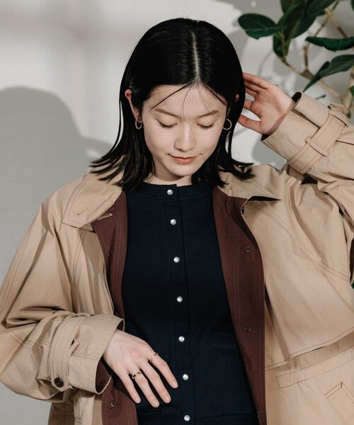 FREAK'S STORE（フリークスストア）の「配色カラーステッチ ミニコート