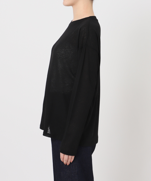 B.C STOCK（ベーセーストック）の「ウォッシャブル / スラブシアーロンTEE（Tシャツ/カットソー・レディース・ブラック/ホワイト/イエロー/ブルー・FREE）」の19枚目の写真