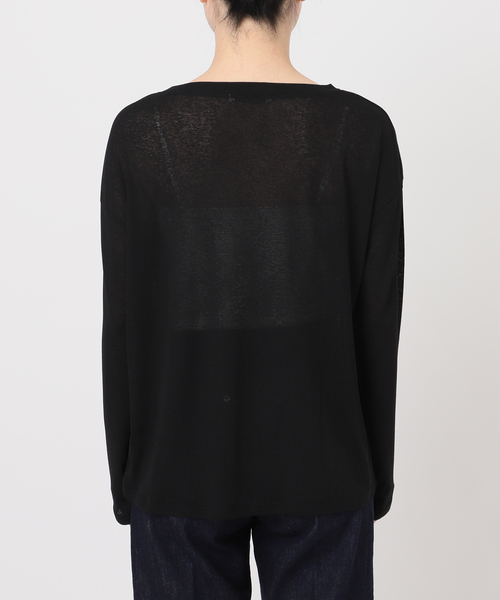 B.C STOCK（ベーセーストック）の「ウォッシャブル / スラブシアーロンTEE（Tシャツ/カットソー・レディース・ブラック/ホワイト/イエロー/ブルー・FREE）」の18枚目の写真