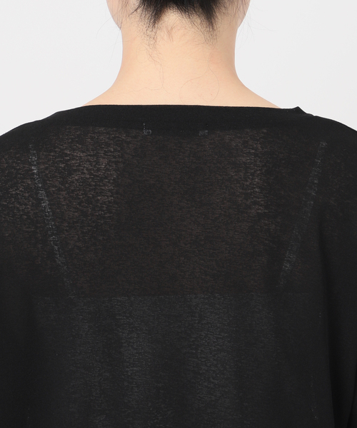 B.C STOCK（ベーセーストック）の「ウォッシャブル / スラブシアーロンTEE（Tシャツ/カットソー・レディース・ブラック/ホワイト/イエロー/ブルー・FREE）」の16枚目の写真