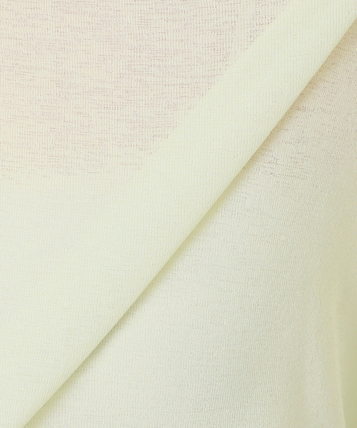 B.C STOCK（ベーセーストック）の「ウォッシャブル / スラブシアーロンTEE（Tシャツ/カットソー・レディース・ブラック/ホワイト/イエロー/ブルー・FREE）」の5枚目の写真