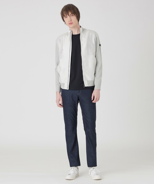 BLACK LABEL CRESTBRIDGE（ブラックレーベル・クレストブリッジ）の「シャドーチェックコンビニットブルゾン（ブルゾン・メンズ・ブラック/ホワイト系その他・L/XL/M）」の8枚目の写真