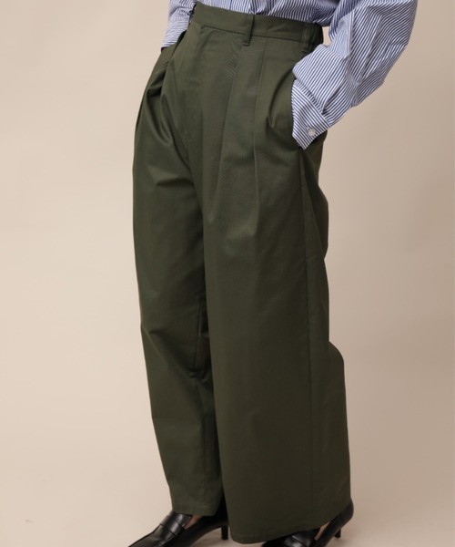 aimoha（アイモハ）の「ツータックワイドスラックス（スラックス・メンズ・カーキ/チャコール/アイボリー・マルチサイズ）」の11枚目の写真