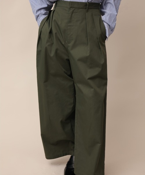 aimoha（アイモハ）の「ツータックワイドスラックス（スラックス・メンズ・カーキ/チャコール/アイボリー・マルチサイズ）」の10枚目の写真