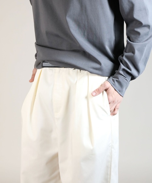 aimoha（アイモハ）の「ツータックワイドスラックス（スラックス・メンズ・カーキ/チャコール/アイボリー・マルチサイズ）」の19枚目の写真