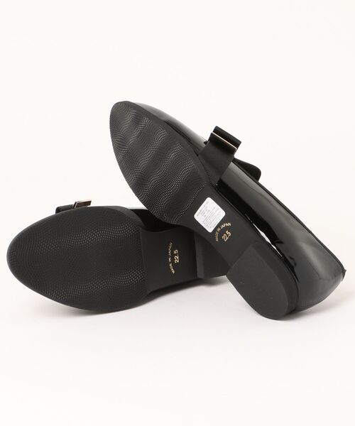 JELLY BEANS（ジェリービーンズ）の「【晴雨兼用】【防水・撥水】【生活防水】【滑りにくい】【雨の日】【通勤靴】【レイン対応】フラットリボンレインローファー(313-51001)JELLY BEANS(ジェリービーンズ)（レインシューズ・レディース・ブラック系その他/ブラウン系その他/キャメル・22.5/23/23.5/24/24.5）」の4枚目の写真