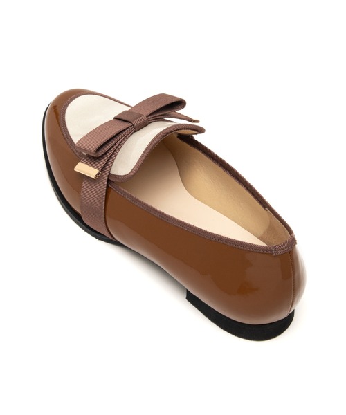 JELLY BEANS（ジェリービーンズ）の「【晴雨兼用】【防水・撥水】【生活防水】【滑りにくい】【雨の日】【通勤靴】【レイン対応】フラットリボンレインローファー(313-51001)JELLY BEANS(ジェリービーンズ)（レインシューズ・レディース・ブラック系その他/ブラウン系その他/キャメル・22.5/23/23.5/24/24.5）」の8枚目の写真