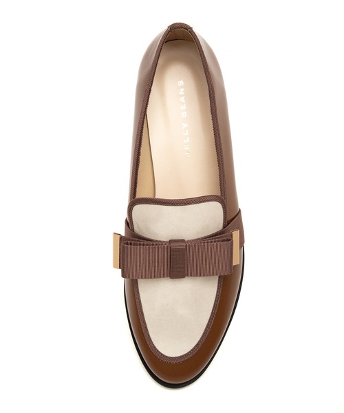 JELLY BEANS（ジェリービーンズ）の「【晴雨兼用】【防水・撥水】【生活防水】【滑りにくい】【雨の日】【通勤靴】【レイン対応】フラットリボンレインローファー(313-51001)JELLY BEANS(ジェリービーンズ)（レインシューズ・レディース・ブラック系その他/ブラウン系その他/キャメル・22.5/23/23.5/24/24.5）」の9枚目の写真