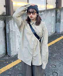 NUNIFE（ユニフィー）の「【さやべびコラボ】チェックシャツ（シャツ/ブラウス・レディース）」