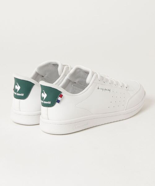 le coq sportif（ルコックスポルティフ）の「ラ ローラン SI  /  LA ROLAND SI（スニーカー・メンズ・ホワイト×グリーン・22.5cm/23.0cm/23.5cm/24.0cm/24.5cm/25.0cm/25.5cm/26.0cm/26.5cm/27.0cm/27.5cm）」の2枚目の写真