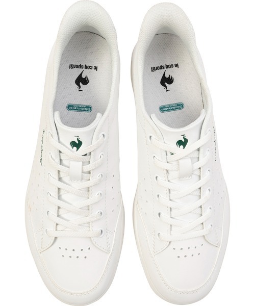 le coq sportif（ルコックスポルティフ）の「ラ ローラン SI  /  LA ROLAND SI（スニーカー・メンズ・ホワイト×グリーン・22.5cm/23.0cm/23.5cm/24.0cm/24.5cm/25.0cm/25.5cm/26.0cm/26.5cm/27.0cm/27.5cm）」の5枚目の写真