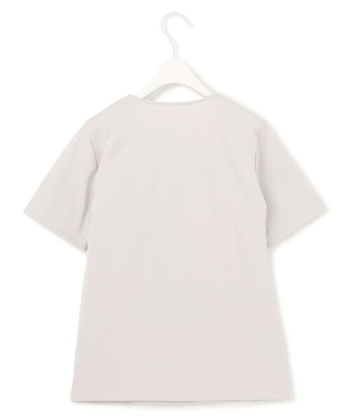 ICB(アイシービー)の「スーペリアジャージー Vネック半袖プルオーバー(Tシャツ/カットソー・レディース・ブラック系/ライトグレー系/アイボリー系・LARGE/X-LARGE)」の4枚目の写真