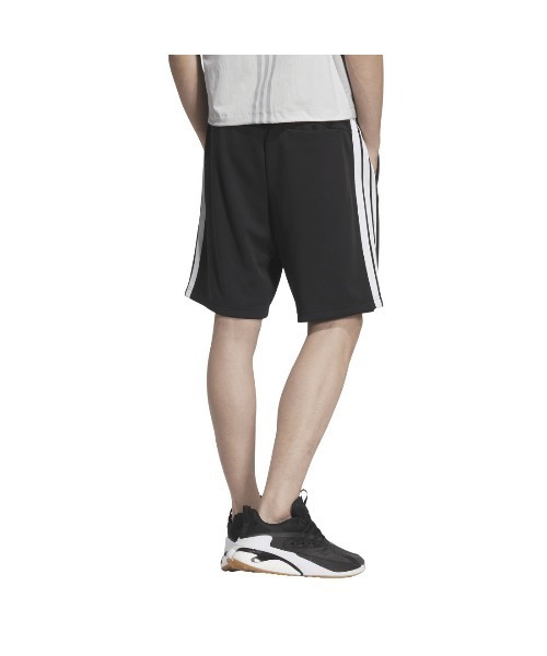 adidas(アディダス)の「アディダス adidas スリーストライプス レギュラーフィット ダブルニットショーツ(その他パンツ・メンズ・ブラック×ホワイト/ブラック×ブラック/ブルー系その他・LL/3L/S/M/L)」の4枚目の写真