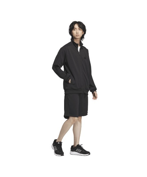 adidas(アディダス)の「アディダス adidas スリーストライプス レギュラーフィット ダブルニットショーツ(その他パンツ・メンズ・ブラック×ホワイト/ブラック×ブラック/ブルー系その他・LL/3L/S/M/L)」の9枚目の写真