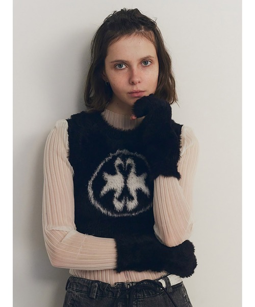 トップス sorin Fur Like Knit Vest & Mittens Set SORIN（ソリン ）の