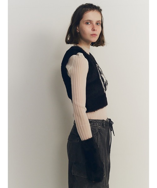 トップス sorin Fur Like Knit Vest & Mittens Set SORIN（ソリン ）の「Fur Like Knit Vest & Mittens Set（ベスト