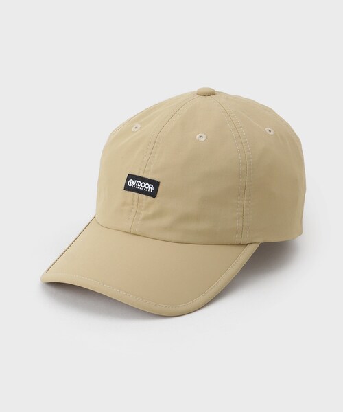 OUTDOOR PRODUCTS(アウトドアプロダクツ)の「【OUTDOOR PRODUCTS】別注 ナイロンキャップ(キャップ・レディース・ホワイト/ブラック/ベージュ・99)」の4枚目の写真