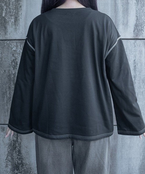 Pal elfy(パルエルフィー)の「メイドTシャツ(Tシャツ/カットソー・レディース・オフホワイト/ブラック・フリー)」の10枚目の写真