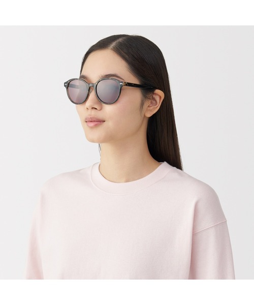 無印良品(ムジルシリョウヒン)の「UV400カット ラージボストン型 サングラス(サングラス・レディース・ブラウン系/グレー/ブラック/ブラウン・FREE)」の11枚目の写真