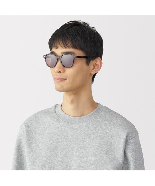 無印良品(ムジルシリョウヒン)の「UV400カット ラージボストン型 サングラス(サングラス・レディース・ブラウン系/グレー/ブラック/ブラウン・FREE)」の10枚目の写真