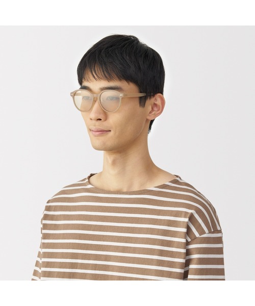 無印良品(ムジルシリョウヒン)の「UV400カット ラージボストン型 サングラス(サングラス・レディース・ブラウン系/グレー/ブラック/ブラウン・FREE)」の5枚目の写真
