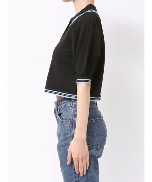 jouetie(ジュエティ)の「ニットポロシャツ サマーニット(ニット/セーター・レディース・アイボリー/レッド/ブラック・MEDIUM)」の10枚目の写真