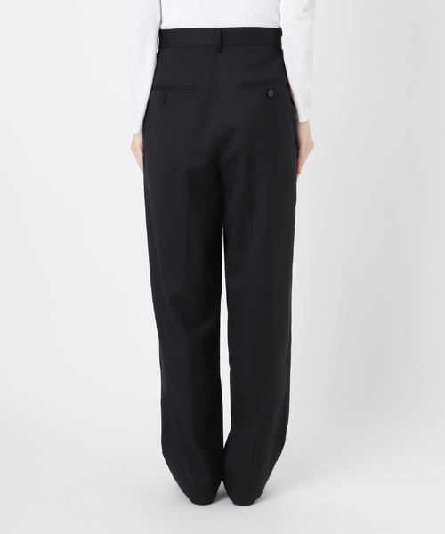 IENA(イエナ)の「ウールブロードタックパンツ(スラックス・レディース・グレー/ブラック・34/36/38)」の5枚目の写真