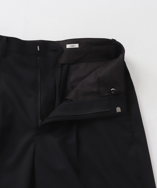 IENA(イエナ)の「ウールブロードタックパンツ(スラックス・レディース・グレー/ブラック・34/36/38)」の11枚目の写真
