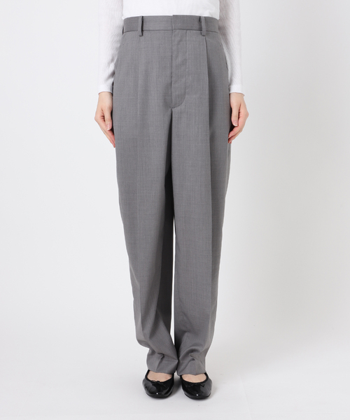 IENA(イエナ)の「ウールブロードタックパンツ(スラックス・レディース・グレー/ブラック・34/36/38)」の14枚目の写真