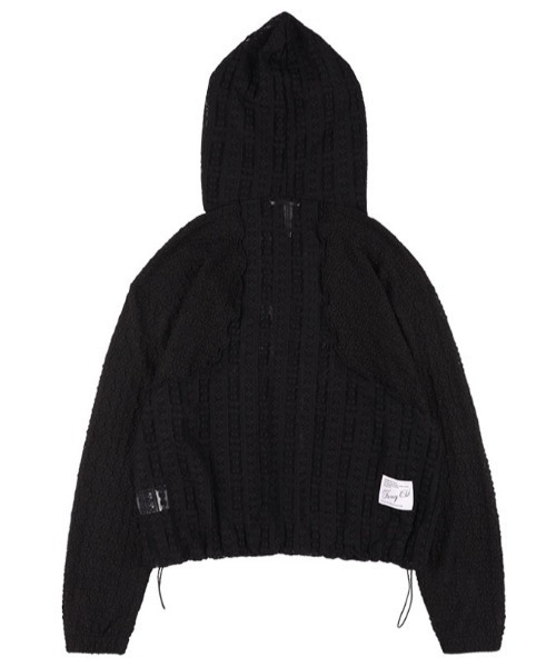 A'GEM/9 × .kom 「 FANCY CLUB/ファンシークラブ」 PLUMPY LACE LINE HOOD ZIP-UP/ハンプティレース A'GEM/9 × .kom 『 FANCY CLUB/ファンシークラブ』 PLUMPY LACE