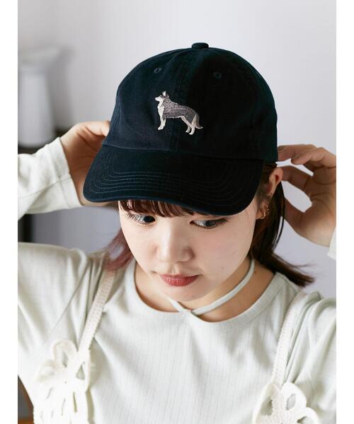 ehka sopo（エヘカソポ）の「ドッグキャップ（ハット・レディース・カーキ/ネイビー/ベージュ/ライトベージュ・F）」の7枚目の写真