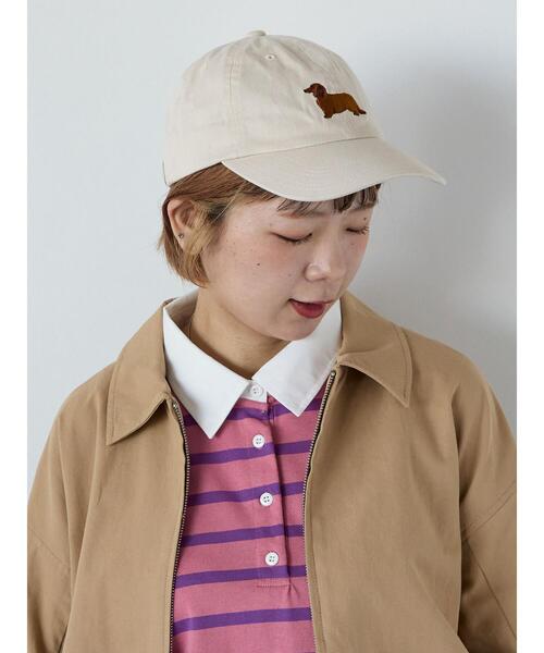 ehka sopo（エヘカソポ）の「ドッグキャップ（ハット・レディース・カーキ/ネイビー/ベージュ/ライトベージュ・F）」の22枚目の写真
