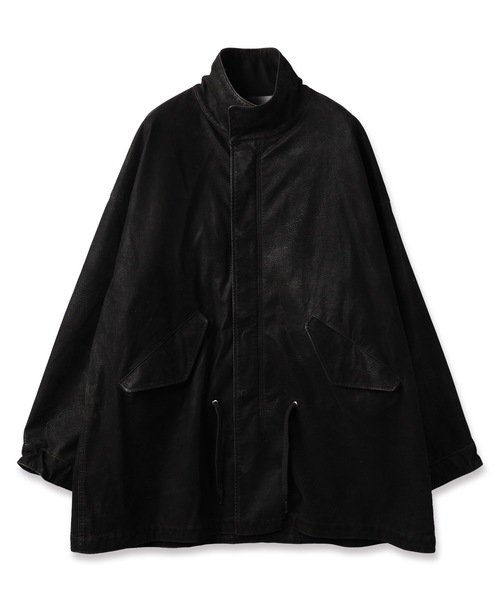 amok(アモク)の「FLOCKING ECO LEATHER COAT(その他アウター・メンズ・イエロー/ブラック・M/L/S)」の5枚目の写真