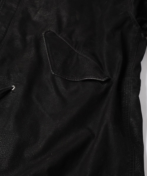 amok(アモク)の「FLOCKING ECO LEATHER COAT(その他アウター・メンズ・イエロー/ブラック・M/L/S)」の19枚目の写真