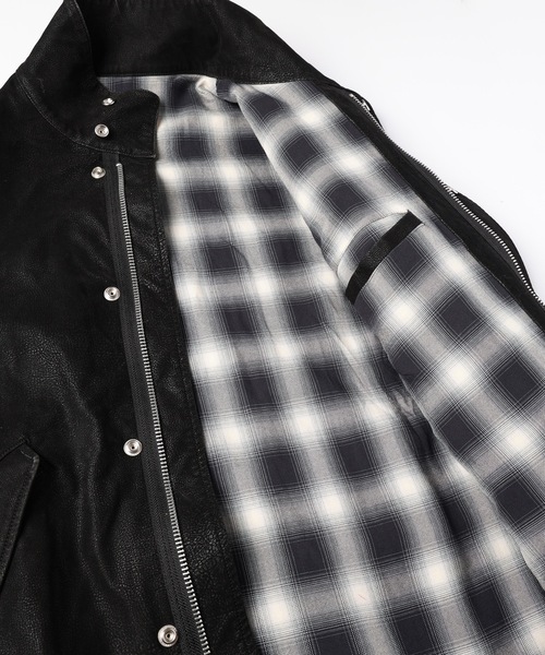 amok（アモク）の「FLOCKING ECO LEATHER COAT（その他アウター）」 - WEAR