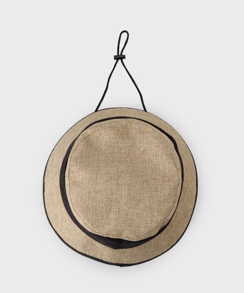 UNTITLED（アンタイトル）の「【接触冷感】ドレープリボンHAT（ハット・レディース・オフホワイト/ブラック・99）」の6枚目の写真