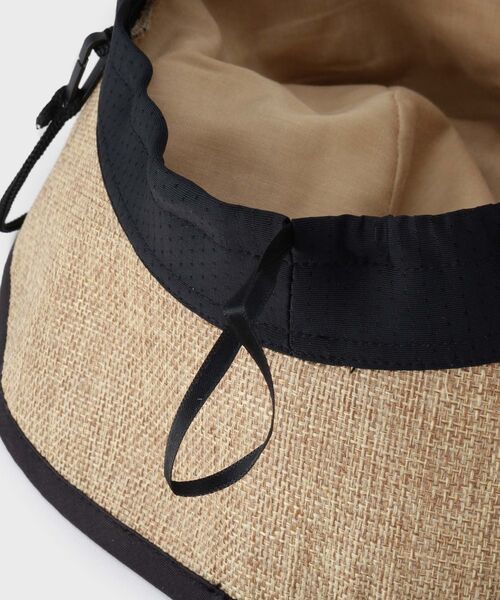 UNTITLED（アンタイトル）の「【接触冷感】ドレープリボンHAT（ハット・レディース・オフホワイト/ブラック・99）」の10枚目の写真