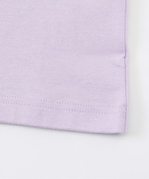 apres les cours（アプレレクール）の「【WEB限定/ジュニア対応】袖フリルTシャツ/7days Style（Tシャツ/カットソー・キッズ・ドット/ラベンダー/ピンク/サックスブルー/アイボリー/ブラック/ブルー・80/90/100/110/120/130/140）」の9枚目の写真