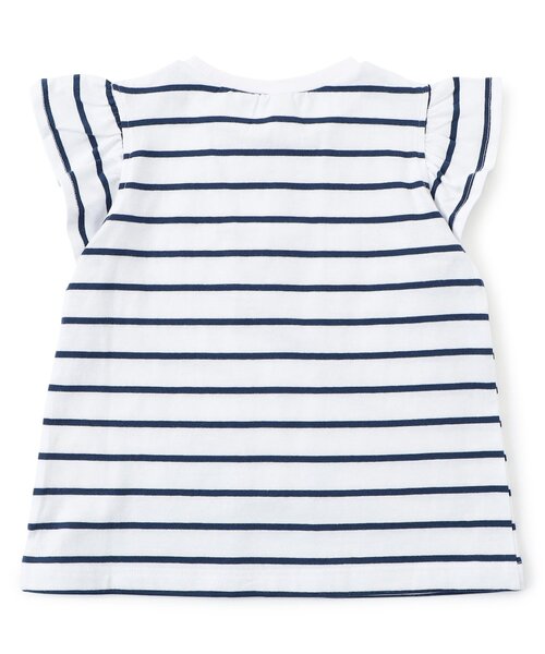 apres les cours（アプレレクール）の「【WEB限定/ジュニア対応】袖フリルTシャツ/7days Style（Tシャツ/カットソー・キッズ・ドット/ラベンダー/ピンク/サックスブルー/アイボリー/ブラック/ブルー・80/90/100/110/120/130/140）」の13枚目の写真