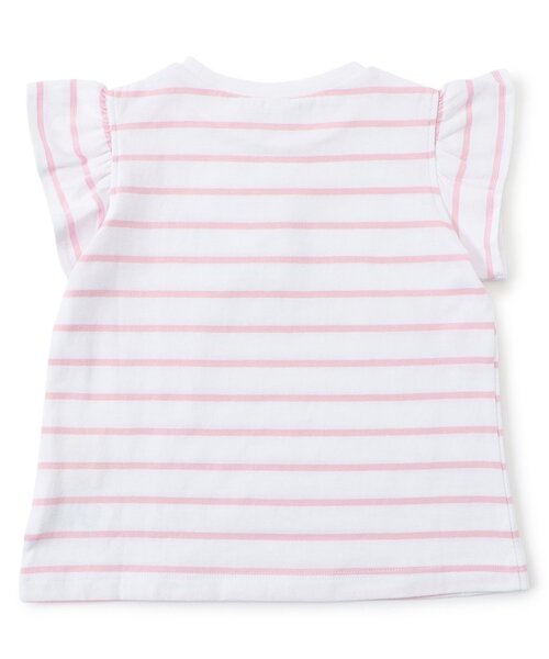 apres les cours（アプレレクール）の「【WEB限定/ジュニア対応】袖フリルTシャツ/7days Style（Tシャツ/カットソー・キッズ・ドット/ラベンダー/ピンク/サックスブルー/アイボリー/ブラック/ブルー・80/90/100/110/120/130/140）」の17枚目の写真