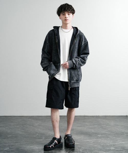 Rocky Monroe（ロッキーモンロー）の「厚底シャークソール PUレザーグルカサンダル（サンダル・メンズ・ブラック・M/L/XL）」の9枚目の写真