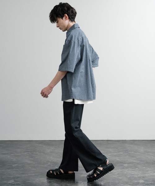 Rocky Monroe（ロッキーモンロー）の「厚底シャークソール PUレザーグルカサンダル（サンダル・メンズ・ブラック・M/L/XL）」の10枚目の写真