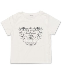 SPINNS | メッセージプリント半袖Tシャツ/ピタカットソー(Tシャツ/カットソー)