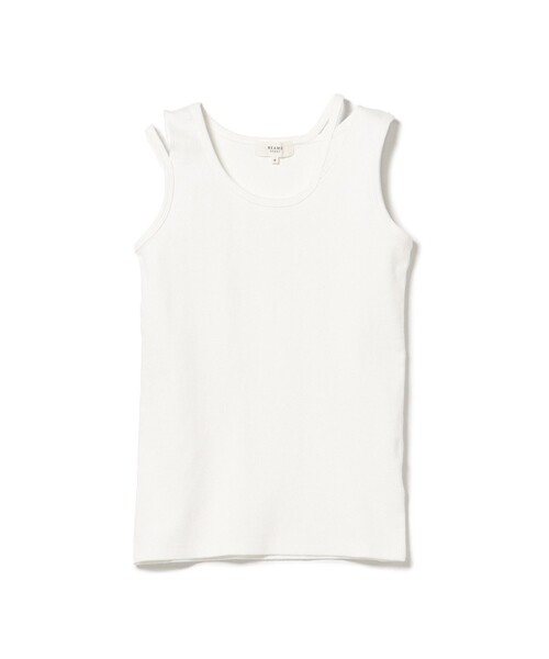 BEAMS HEART（ビームスハート）の「アシメ カットアウト タンクトップ（タンクトップ・レディース・ブラック/オフホワイト/ミント/ライトグレー・SMALL/MEDIUM）」の5枚目の写真