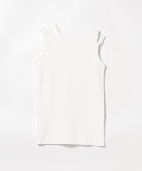 BEAMS HEART（ビームスハート）の「アシメ カットアウト タンクトップ（タンクトップ・レディース・ブラック/オフホワイト/ミント/ライトグレー・SMALL/MEDIUM）」の6枚目の写真