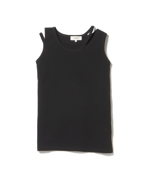 BEAMS HEART（ビームスハート）の「アシメ カットアウト タンクトップ（タンクトップ・レディース・ブラック/オフホワイト/ミント/ライトグレー・SMALL/MEDIUM）」の13枚目の写真
