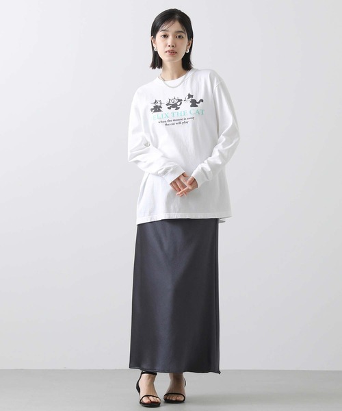 Gready Brilliant（グレディブリリアン）の「ＦＥＬＩＸロゴロンＴ（Tシャツ/カットソー・レディース・オフホワイト・FREE）」の2枚目の写真