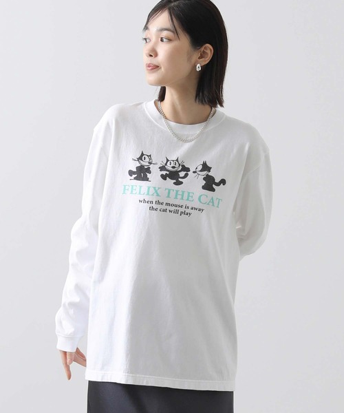 Gready Brilliant（グレディブリリアン）の「ＦＥＬＩＸロゴロンＴ（Tシャツ/カットソー・レディース・オフホワイト・FREE）」の7枚目の写真